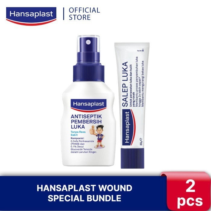 MURAH Hansaplast Wound Special Bundle - Salep & Pembersih Luka