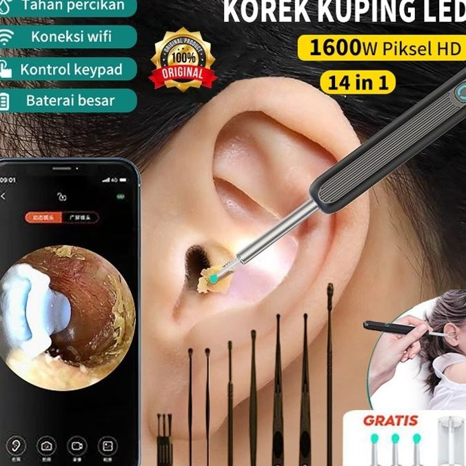 Korek Kuping Kamera Led Smart Pembersih Telinga Kamera Kuping Led Korek Kuping Bayi Alat Pembersih T