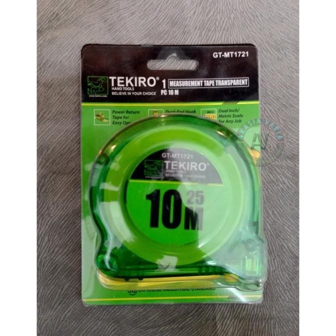 Meteran Tekiro 10 Meter / Transparan