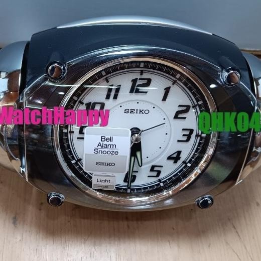 Jam Meja Weker 100 % Seiko Qhk043J All Bla Qhk045S Qhk043
