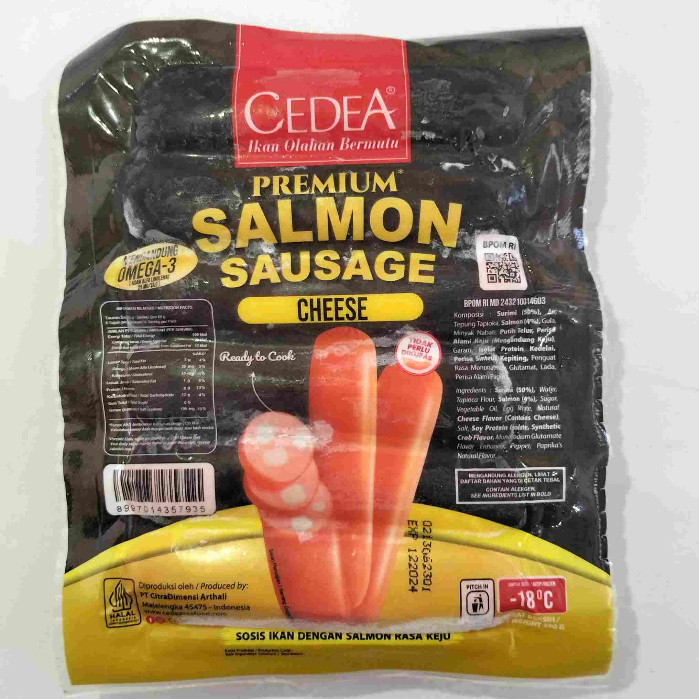 

CEDEA PREMIUM SALMON SAUSAGE CHEESE (390 Gram)