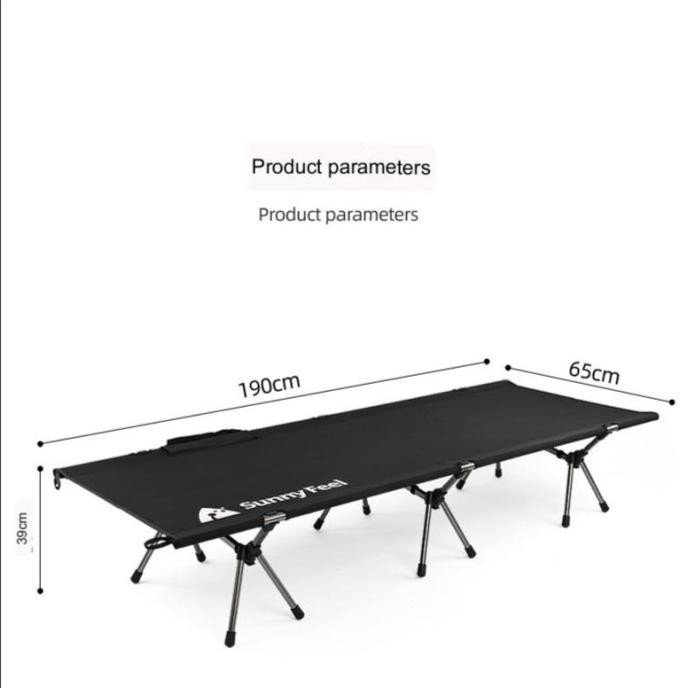 Sunnyfeel Ranjang Lipat Portable Folding Bed Velbed Camping Bed  Ready