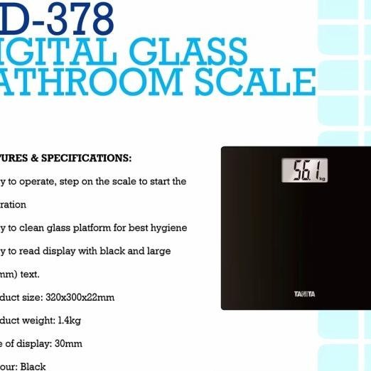 Tanita Hd-378 Timbangan Badan Digital Kaca