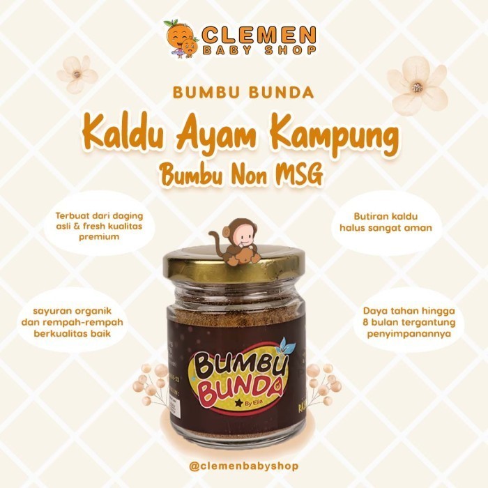 

Bumbu Bunda Kaldu Bubuk Penyedap Rasa Non Msg (Kaldu Mpasi Bayi)