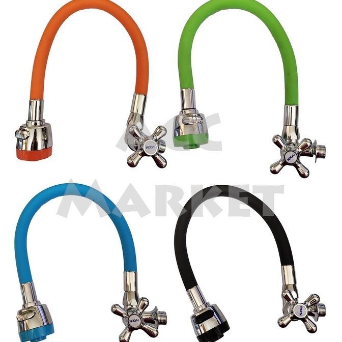 Keran Air Cuci Piring Wastafel Angsa Plastik Fleksibel