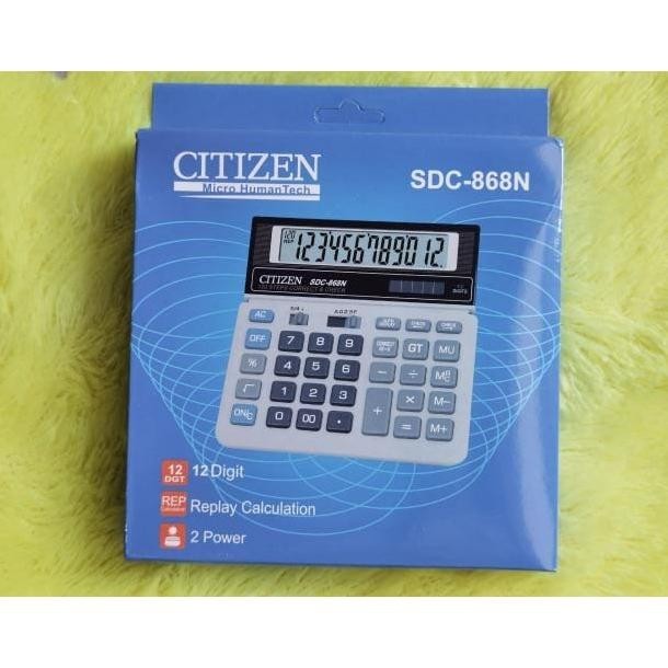 

Murah Meriah Kalkulator Citizen Type Sdc 868 L - Calculator Citizen 12 Digit 868 L Mumer