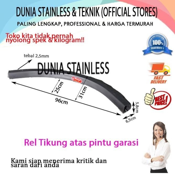 Rel Tikung Atas Pintu Garasi