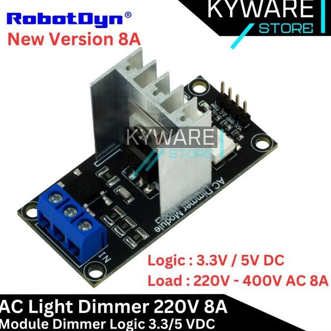 Ac Light Dimmer Robotdyn Module 1 Channel 220V 110V Logic 5V 3.3V