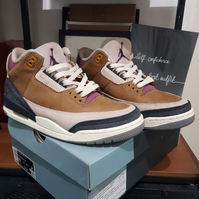 NIKE AIR JORDAN 3 RETRO WINTER ARCHAEO BROWN ORIGINAL 100%