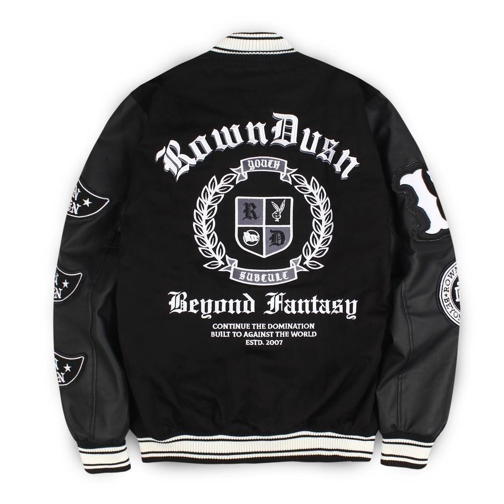 Jaket Pria Keren Varsity Jacket Varsity Kapital Black