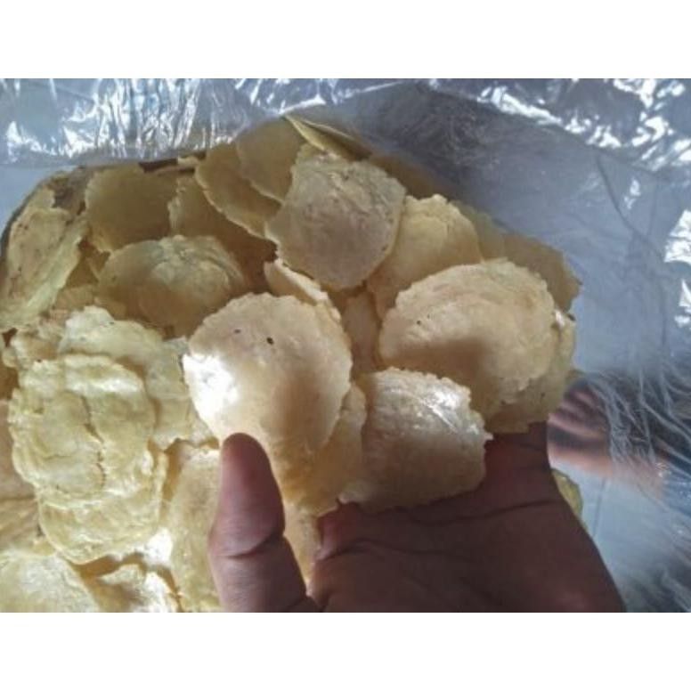

By05 (1 kg super full kering) Kerupuk Emping Melinjo Blinjo Mentah Tipis Agak Tebal Sale
