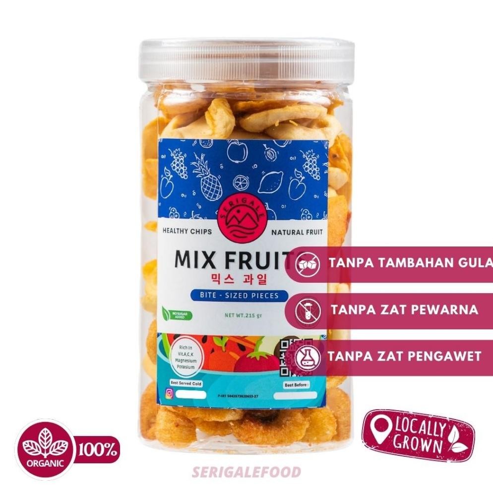 

AS25 PROMO Serigale Keripik Buah Mix I Sayur Mix I Sayur Gurih Mix I Kemasan Toples 1000 ML | Keripik Sayur Buah Premium I Diet Sehat Natural Healthy Snack Viral