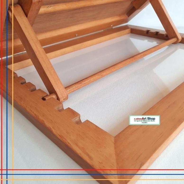 

Best Seller Easel Meja + Wooden Board A3 (43x31 cm) dengan 2 Penyangga Hemat