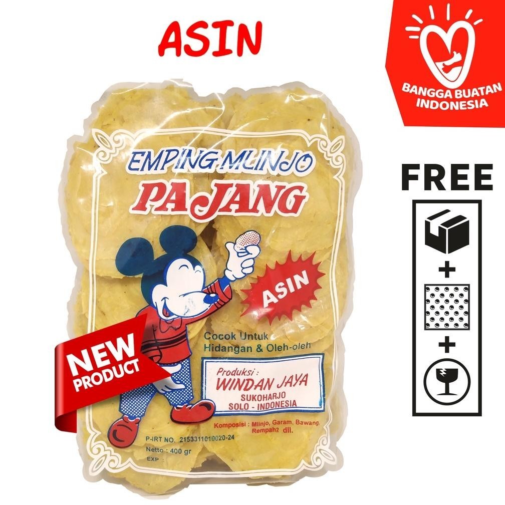 

gh-56 Emping Melinjo / Belinjo Pajang Asli Solo - Asin / Manis / Pedas Manis Viral