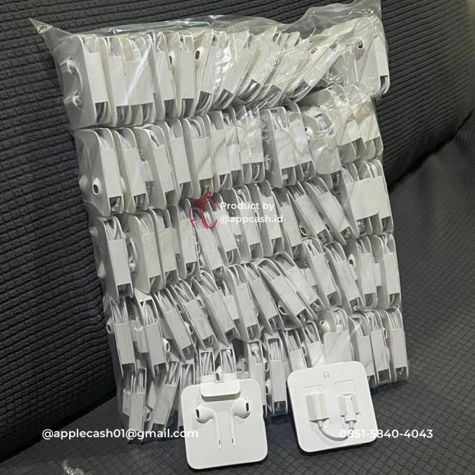 HEADSET ORI EARPODS LIGHTNING IBOX HEADSET LIGHTNING CABUTAN ORIGINAL IBOX NEW - CONVERTER 3.5MM JAC