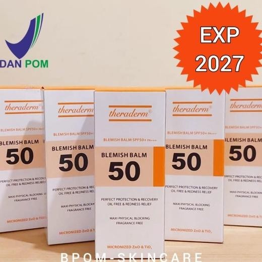 Theraderm Blesh Balm Cream Spf50 40Gr Bb Krim Terbaik Made In Korea