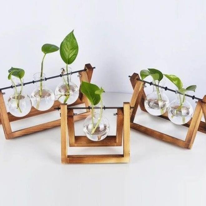 Pot Kaca Gantung 3 Set Motif