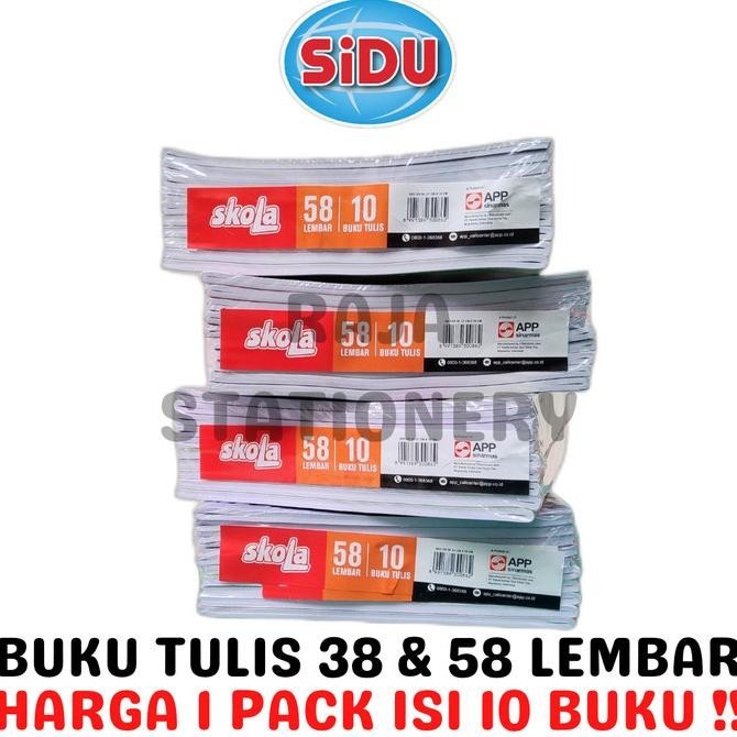 

BUKU TULIS 38 58 LEMBAR GARIS SKOLA SIDU NOTEBOOK SINAR DUNIA [10PCS] BUKU TULIS SEKOLAH ANAK TERLARIS TERBARU ASLI TERMURAH BERKUALITAS BAGUS GROSIR COD BAYAR DI TEMPAT