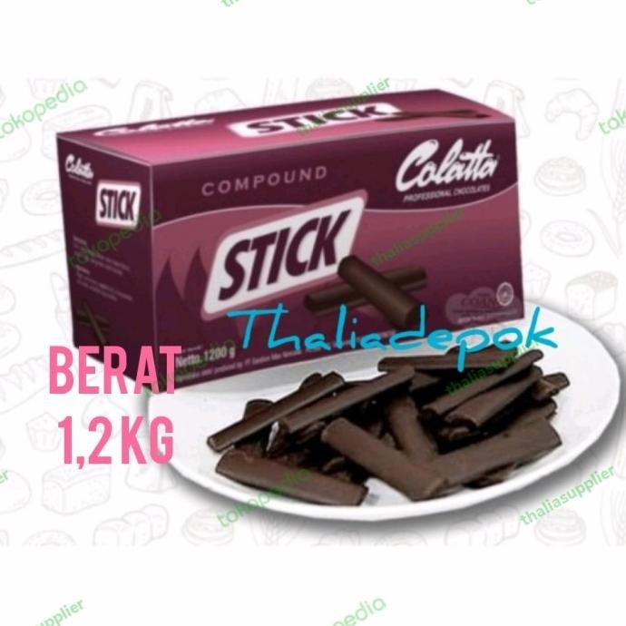 

Colatta Coklat Stik Compound 1.2Kg Tahan Bakar, Hiasan Kukis Enak