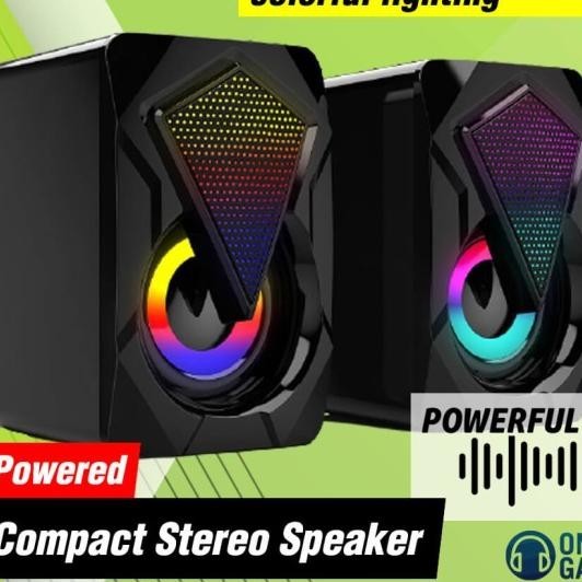 Usb Speaker Sound Ni Rgb Gang Portabel Tv Laptop Pc Komputer A11