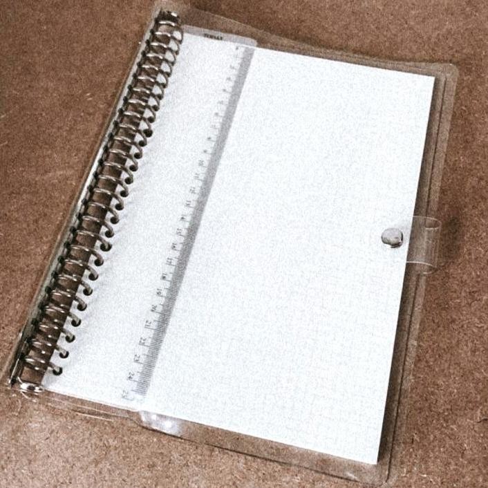 

Yt- [Miloli] Binder B5 Transparan Aesthetic Binder 26 Ring - E0013 Buruan Beli