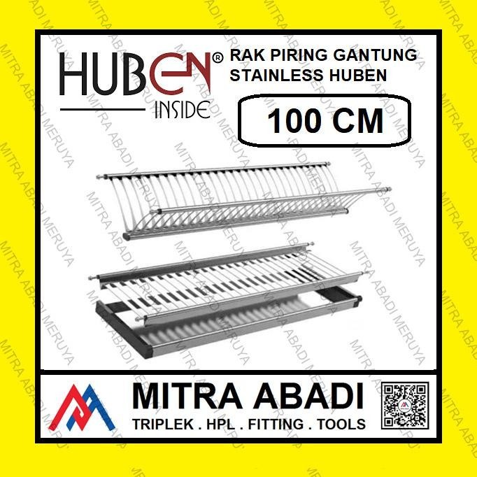 Rak Piring Gantung Huben 100Cm 100 Cm Stainless Steel Dish Rack Gelas