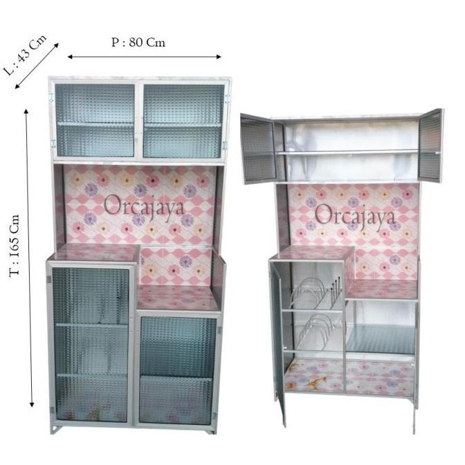 Rak Piring 2 Pintu/Lemari Piring 2 Pintu