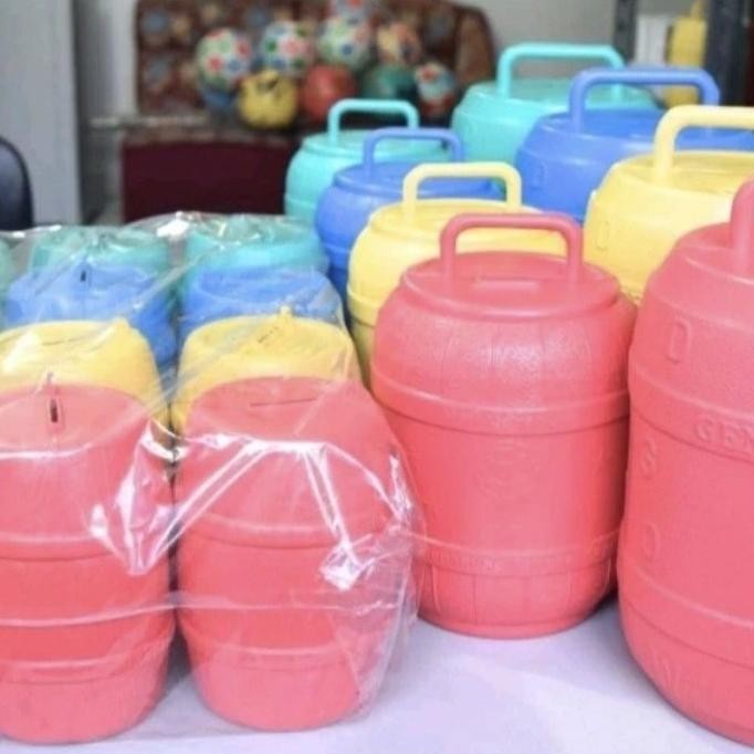 Celengan Plastik Jumbo Gentong Celengan Tabungan 6 Pcs .