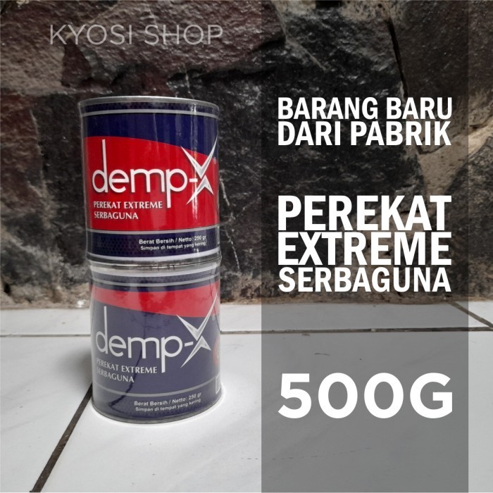 

Lem Perekat Extreme Serbaguna Demp-X Dempx 500Gr Basah Dalam Air