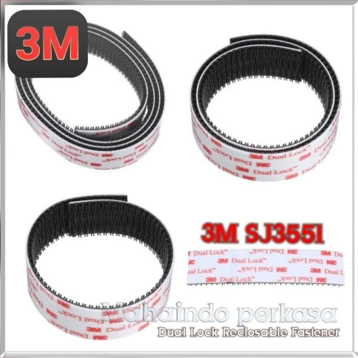 

3M Dual Lock Reclosable Fastener 24Mm X 1Mtr Black