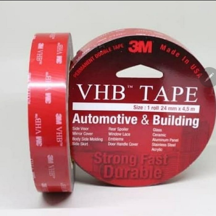 

3M Vhb Double Tape 24 Mm X 4.5 M Asli Original Merah 3 M