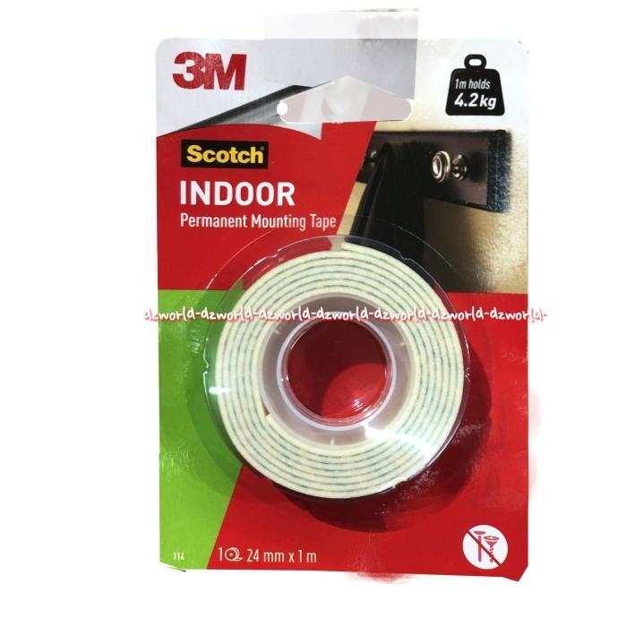 

3M Scotch Indoor Permanent Mounting Tae 4.2Kg Double Tape