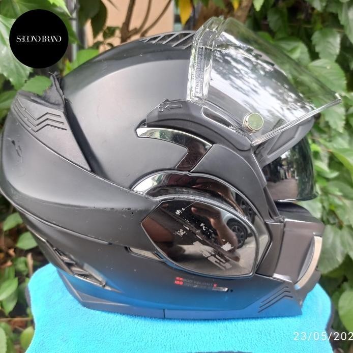 HELM FULL / HALFFACE MODULAR FLIP UP LS2 VALIANT 2 TYPE FF900 - BLACK MATTE