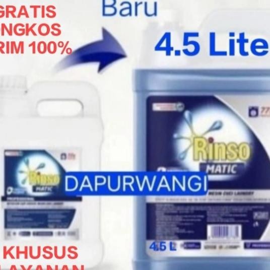 Rinso Matic Professional Detergen Laundry Kiloan Cair 5 L Jerigen