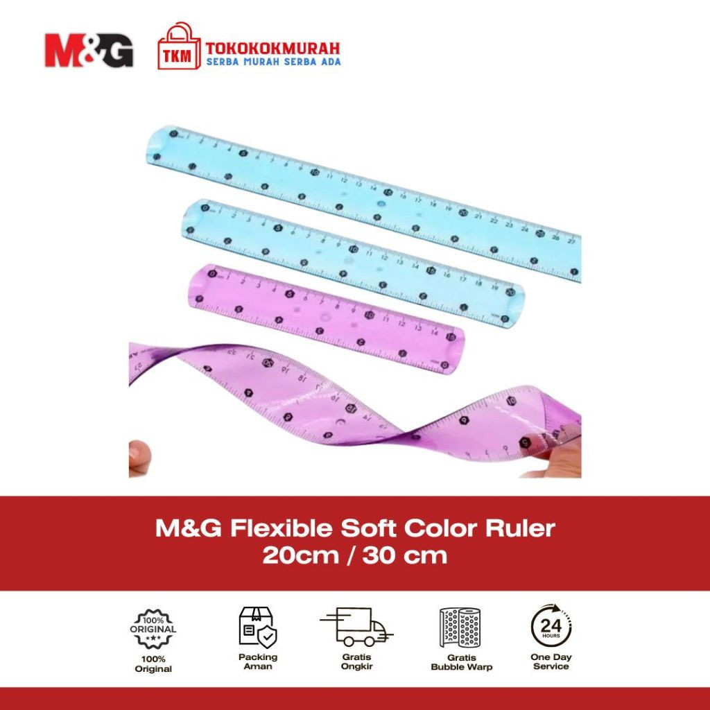 

M&G Flexible Soft Color Ruler 20cm/30cm