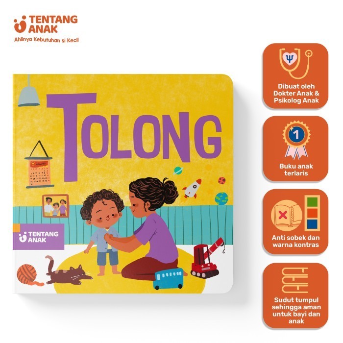 

Tentang Anak - Boardbook Tolong l Buku Cerita Anak Bergambar