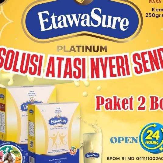

Etawasure Platinum Susu Kambing Etawa Rasa Jahe 250Gram - Paket 2 Box