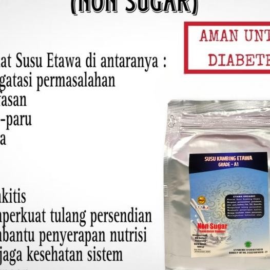 

Jual Susu Kambing Etawa Grade A 1Kg Non Sugar