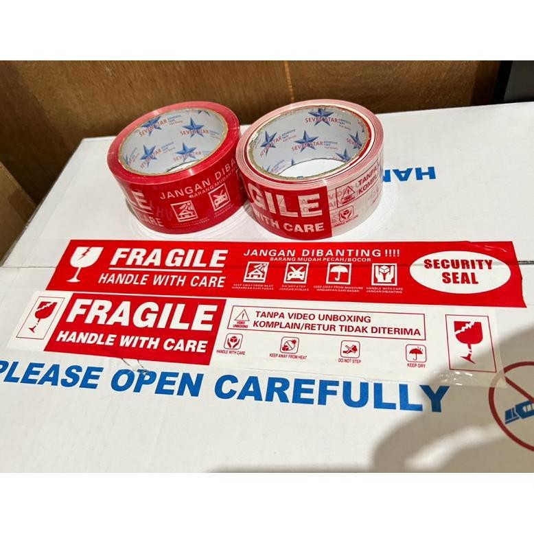 

Yt- Lakban Fragile Merah 1 Slop Isi 6 Pcs Jangan Dibanting Terlaris