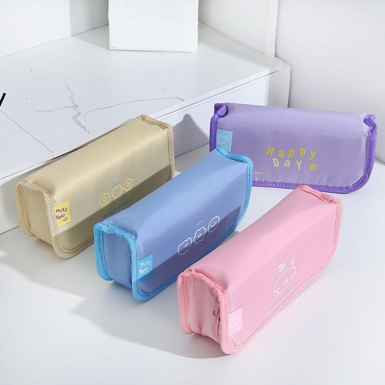 

Fx-4 Kotak Pensil Sleting Bahan Satin Velvet Warna Aesthetic Pastel / Pencil Case / Zipper Pencil Case / Tas Kosmetik / Kotak Pensil Cute Sekolah Perempuan Trendy Cuci Gudang