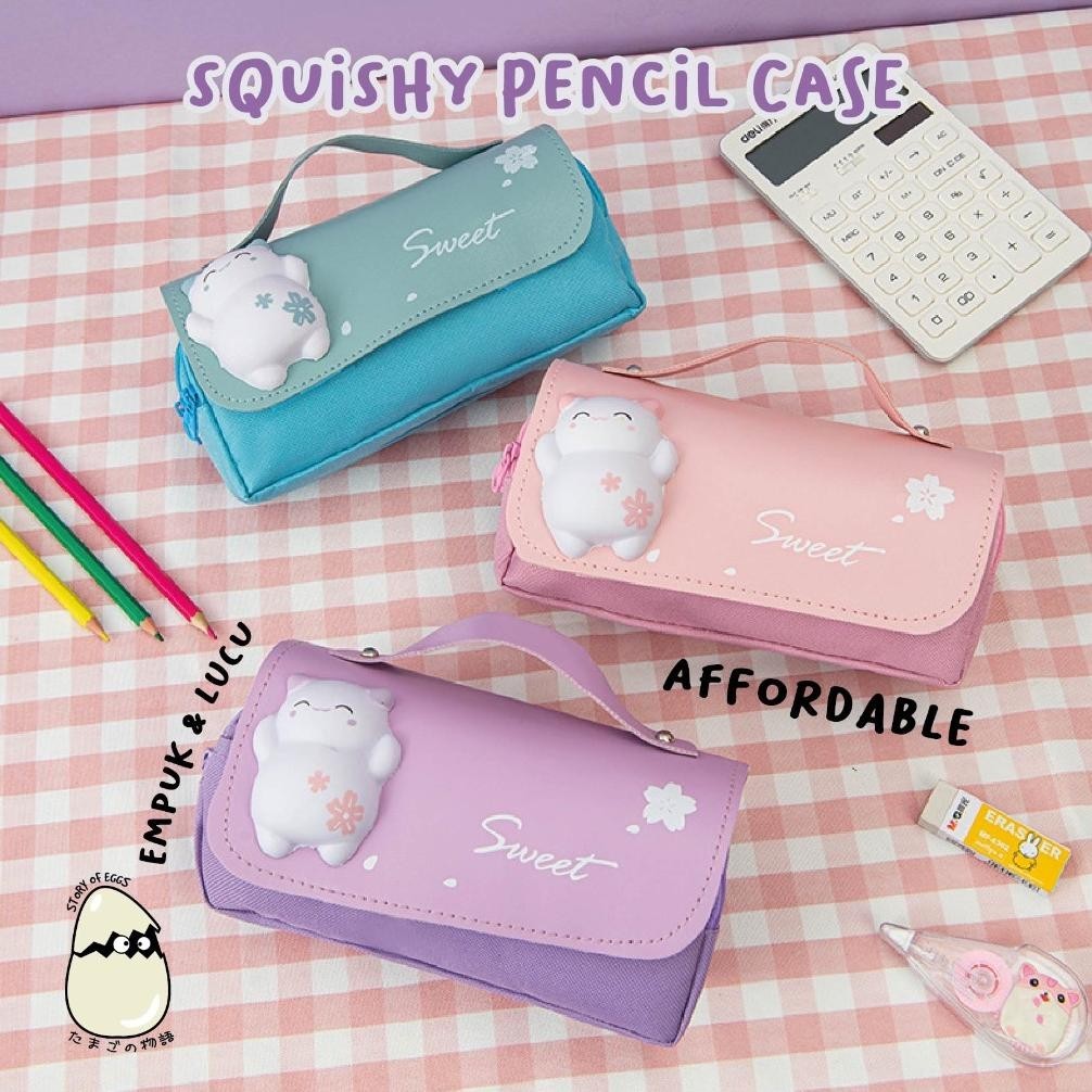 

Rhh-1823 Squishy Fluffy And Cute Pencil Case Empuk Jelly L Travel Case L Kotak Pensil Besar L Pudding L Make Up Pouch L Kotak Make Up Dan Skincare L Aesthetic L Storage Besar L Penyimpanan Banyak L Kotak Penyimpanan L Kotak Pensil Make Up Besar L Muat