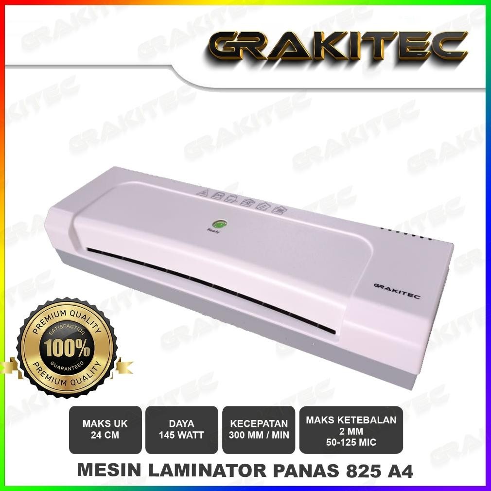 

Promo Mesin Laminating A4 / F4 ( 230 Mm ) 825 / 822 Fitur Combo Laminating + Paper Trimmer + Emergency Button Best Seller