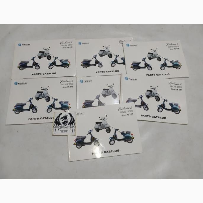Ready...Ready...Ready...] buku part catalouge Vespa original Nos bukan lokal/repro Excel new px