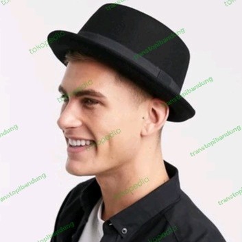 Topi Pork Pie Hat Original Fedora Bulat Keren