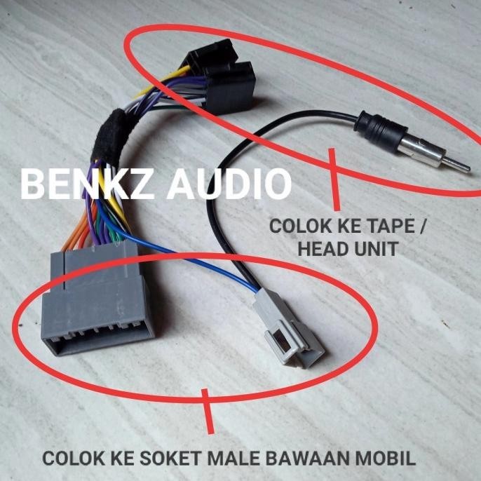 Soket Head Unit Dhd 4300 Pnp Ke Honda New Brio Mobilio Plug N Play