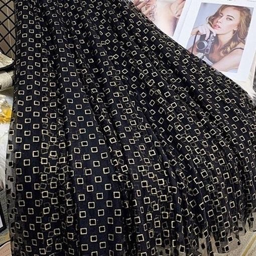 Rok Tutu 3D Square Motif Timbul , Rok Tutu Wanita