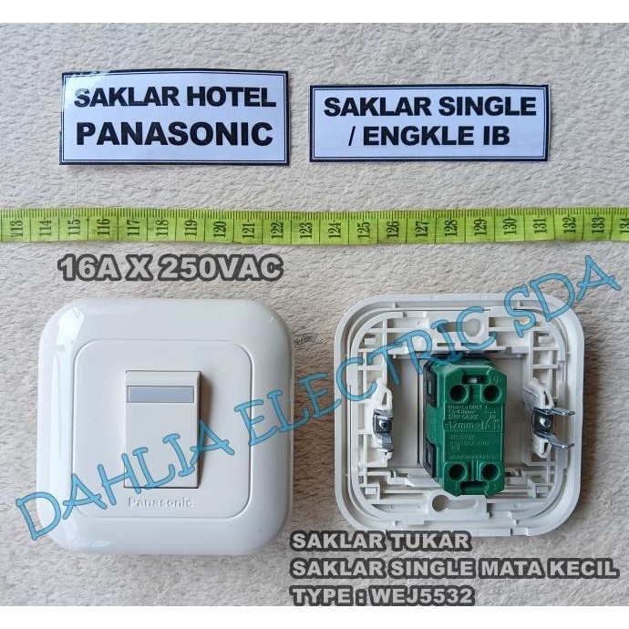 ~~~~~] SAKLAR HOTEL/SAKLAR TUKAR SINGLE MATA KECIL IB PANASONIC