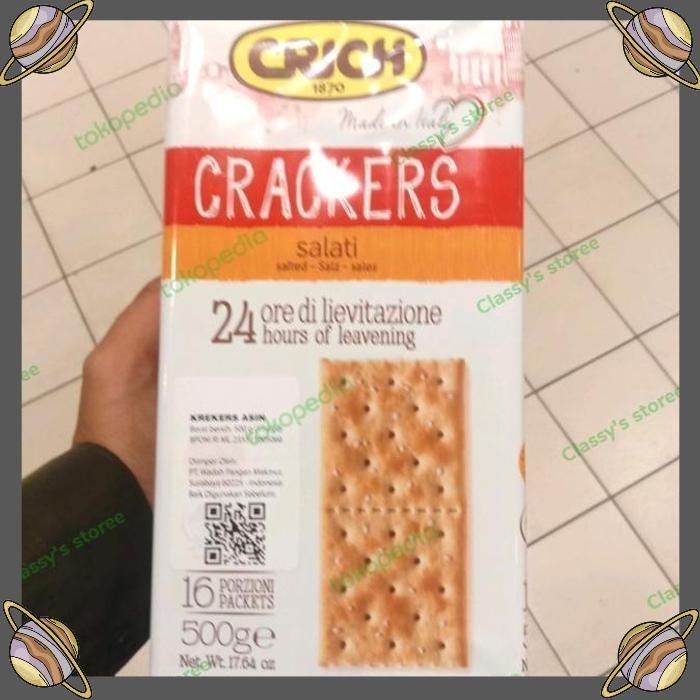

[CLS] CRICH CRACKERS SALTED 500 GR/KREKERS GANDUM