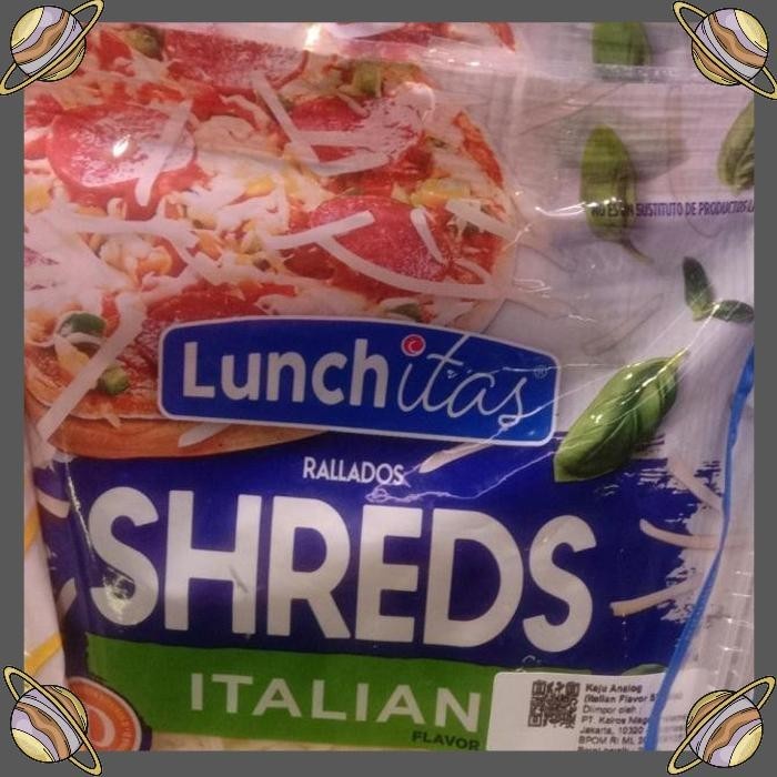 

[CLS] LUNCHITAS RALLADOS SHREDDED ITALIAN FLAVOUR/KEJU PARUT 226 GR