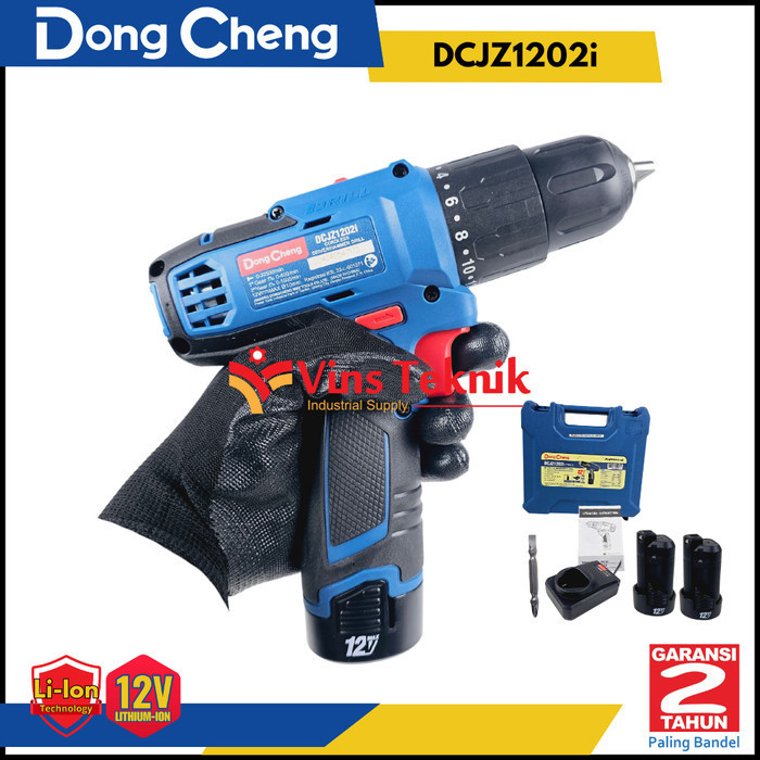 Dongcheng Dcjz 1202I Impact Drill 12V Bor Baterai Cordless Dongcheng